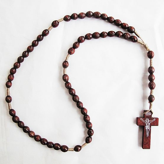 wooden rosary necklace,wooden rosary necklace