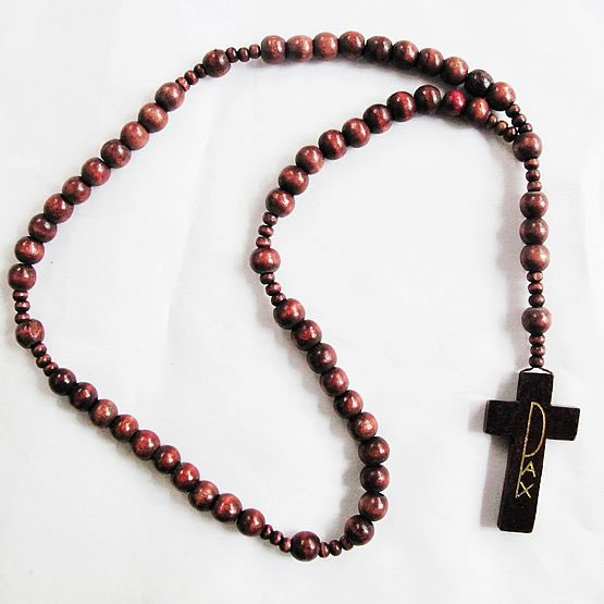 wooden rosary necklace,wooden rosary necklace