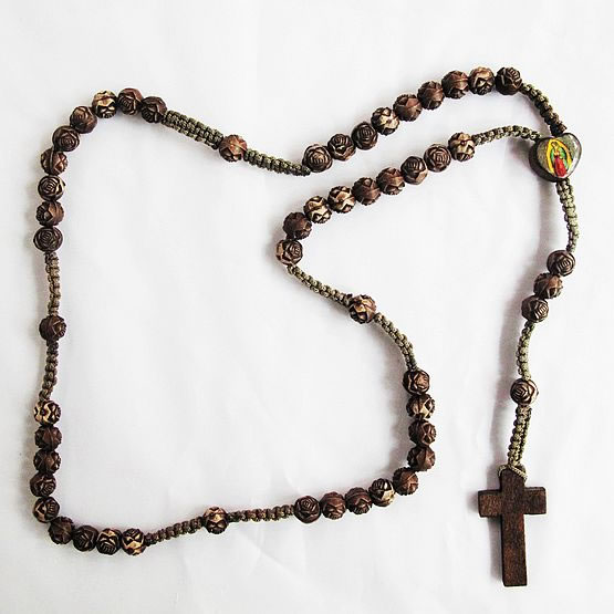 wooden rosary necklace,wooden rosary necklace