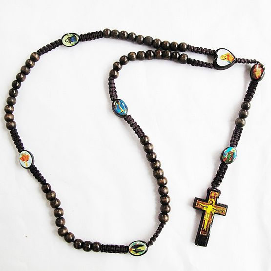 wooden rosary necklace,wooden rosary necklace