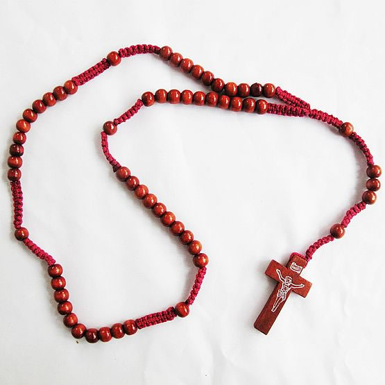 wooden rosary necklace,wooden rosary necklace