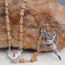 Wooden beads rosary