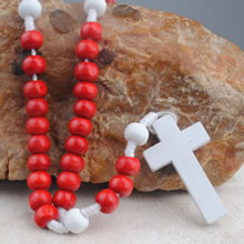 Wooden beads rosary