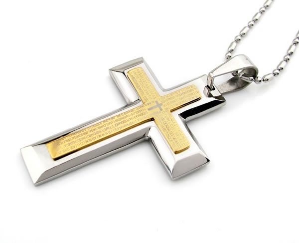 fashion Stainless steel cross,Moda De Acero Inoxidable De La Cruz