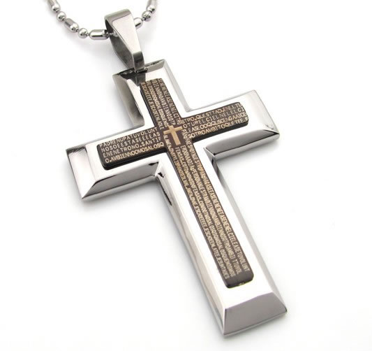 fashion Stainless steel cross,Moda De Acero Inoxidable De La Cruz