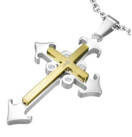 fashion Stainless steel cross,Moda De Acero Inoxidable De La Cruz