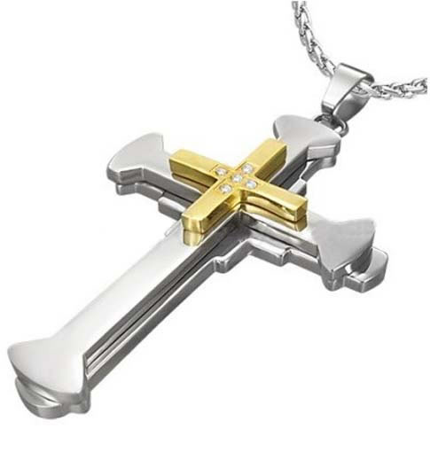 fashion Stainless steel cross,Moda De Acero Inoxidable De La Cruz