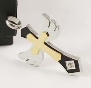 fashion Stainless steel cross,Moda De Acero Inoxidable De La Cruz