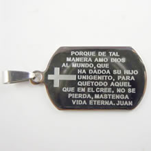 Fashion stainless steel medal