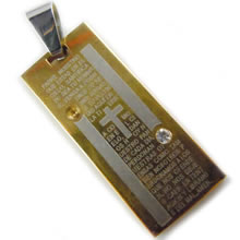 Fashion stainless steel medal