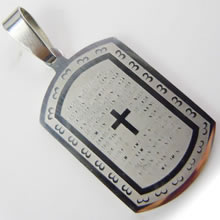 Fashion stainless steel medal